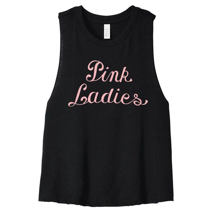 Grease P.I.N.K Ladies Women's Racerback Cropped Tank