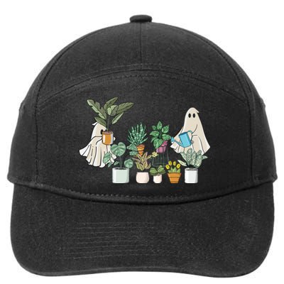 Ghost Plant Lady Halloween Plants 7-Panel Snapback Hat