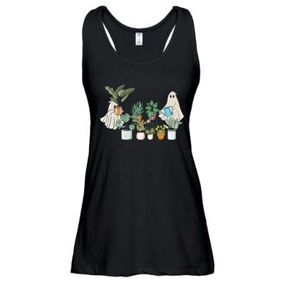 Ghost Plant Lady Halloween Plants Ladies Essential Flowy Tank