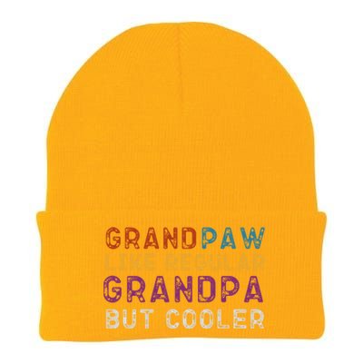 Grand Paw Like A Regular Grandpa But Cooler Cool Gift Father Day Cute Gift Knit Cap Winter Beanie