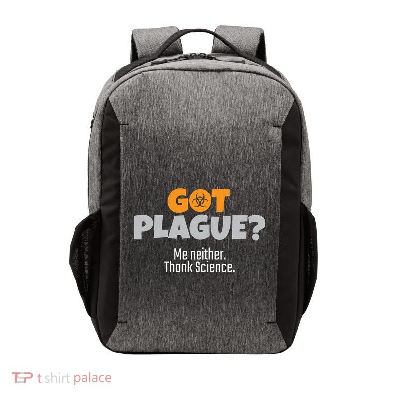 Got Plague? Me Neither Thank Science Funny Science Teacher Gift Vector Backpack
