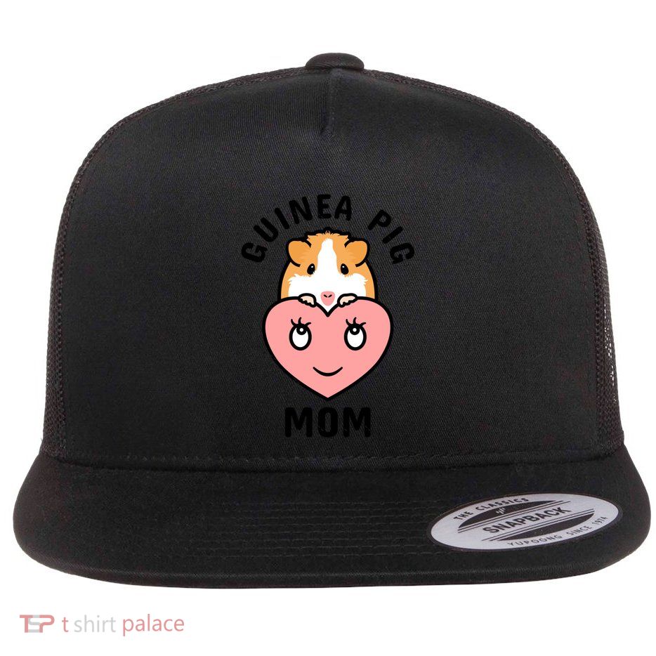Guinea Pig Mom Flat Bill Trucker Hat