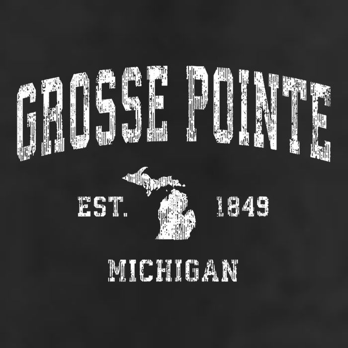 Grosse Pointe Michigan Mi Vintage Athletic Sports Design Hat