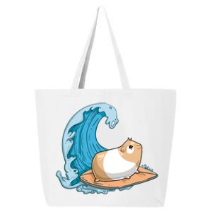 Guinea Pig Mom Dad Funny Piggy Surfing Gift 25L Jumbo Tote