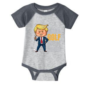 Golfing Protrump Make Golf Great Again Infant Baby Jersey Bodysuit