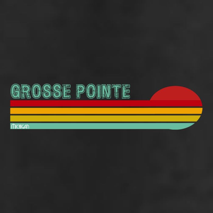 Grosse Pointe Michigan 7 Panel Mesh Trucker Snapback Hat