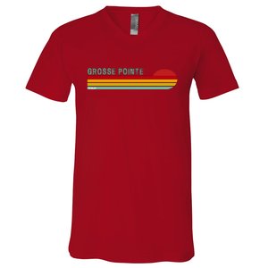 Grosse Pointe Michigan V-Neck T-Shirt