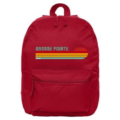 Grosse Pointe Michigan 16 in Basic Backpack
