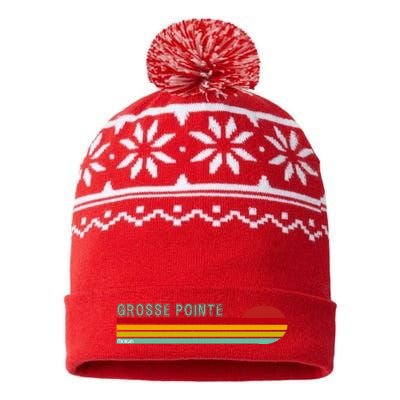 Grosse Pointe Michigan USA-Made Snowflake Beanie