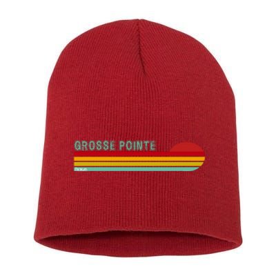 Grosse Pointe Michigan Short Acrylic Beanie