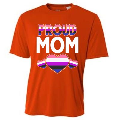 Genderfluid Proud Mom Hu Rights Queer Pride Month Lgbt Great Gift Cooling Performance Crew T-Shirt