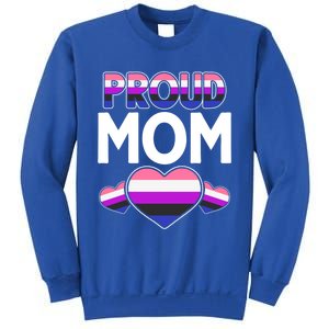 Genderfluid Proud Mom Hu Rights Queer Pride Month Lgbt Great Gift Sweatshirt