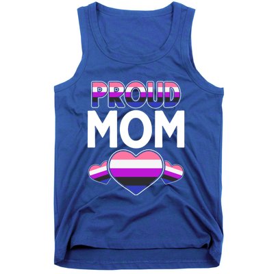 Genderfluid Proud Mom Hu Rights Queer Pride Month Lgbt Great Gift Tank Top