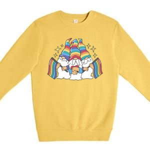 Gnomes Pride Month LGBTQ Premium Crewneck Sweatshirt