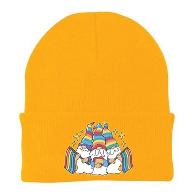 Gnomes Pride Month LGBTQ Knit Cap Winter Beanie