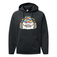 Gnomes Pride Month LGBTQ Performance Fleece Hoodie