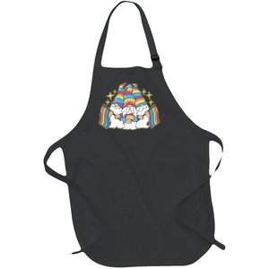 Gnomes Pride Month LGBTQ Full-Length Apron With Pockets