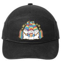 Gnomes Pride Month LGBTQ 7-Panel Snapback Hat