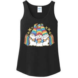 Gnomes Pride Month LGBTQ Ladies Essential Tank