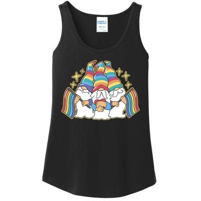 Gnomes Pride Month LGBTQ Ladies Essential Tank