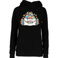 Gnomes Pride Month LGBTQ Womens Funnel Neck Pullover Hood