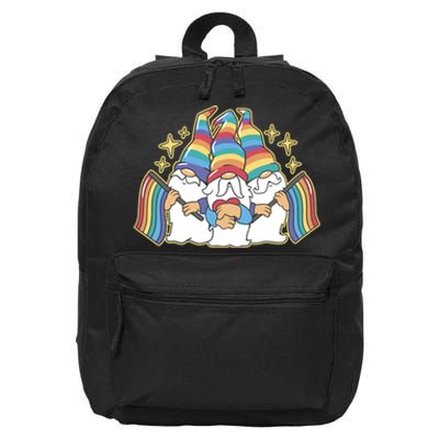 Gnomes Pride Month LGBTQ 16 in Basic Backpack