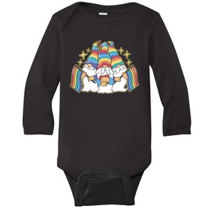 Gnomes Pride Month LGBTQ Baby Long Sleeve Bodysuit