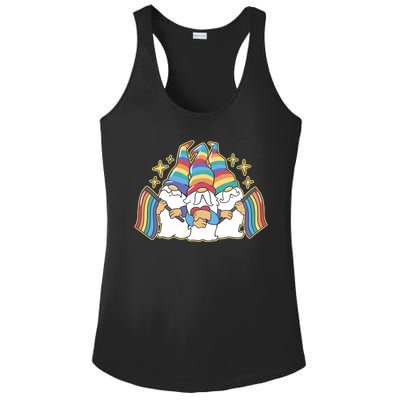 Gnomes Pride Month LGBTQ Ladies PosiCharge Competitor Racerback Tank