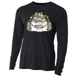 Gnomes Pride Month LGBTQ Cooling Performance Long Sleeve Crew