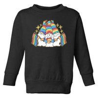 Gnomes Pride Month LGBTQ Toddler Sweatshirt