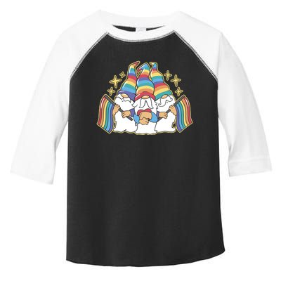 Gnomes Pride Month LGBTQ Toddler Fine Jersey T-Shirt