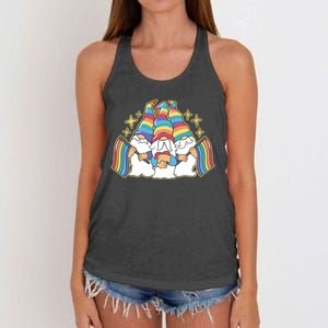 Gnomes Pride Month LGBTQ Women's Knotted Racerback Tank