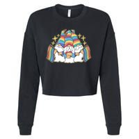 Gnomes Pride Month LGBTQ Cropped Pullover Crew