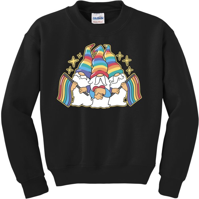 Gnomes Pride Month LGBTQ Kids Sweatshirt