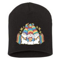 Gnomes Pride Month LGBTQ Short Acrylic Beanie