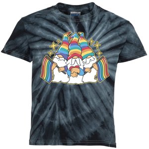 Gnomes Pride Month LGBTQ Kids Tie-Dye T-Shirt