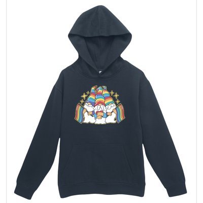 Gnomes Pride Month LGBTQ Urban Pullover Hoodie