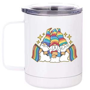 Gnomes Pride Month LGBTQ 12 oz Stainless Steel Tumbler Cup