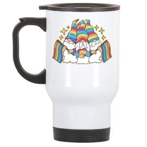 Gnomes Pride Month LGBTQ Stainless Steel Travel Mug