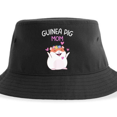 Guinea Pig Mom Cute Mother's Day  Guinea Pig Mom Sustainable Bucket Hat