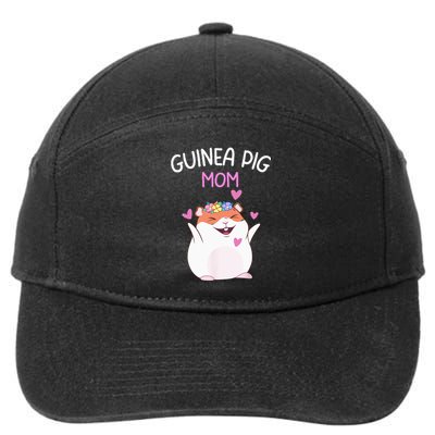 Guinea Pig Mom Cute Mother's Day  Guinea Pig Mom 7-Panel Snapback Hat