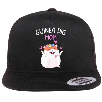 Guinea Pig Mom Cute Mother's Day  Guinea Pig Mom Flat Bill Trucker Hat