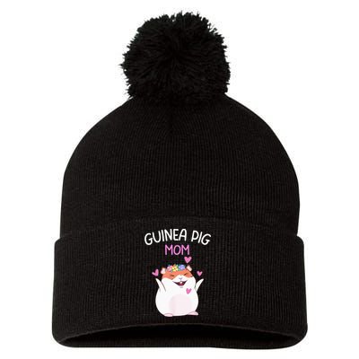 Guinea Pig Mom Cute Mother's Day  Guinea Pig Mom Pom Pom 12in Knit Beanie