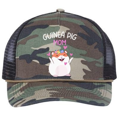 Guinea Pig Mom Cute Mother's Day  Guinea Pig Mom Retro Rope Trucker Hat Cap