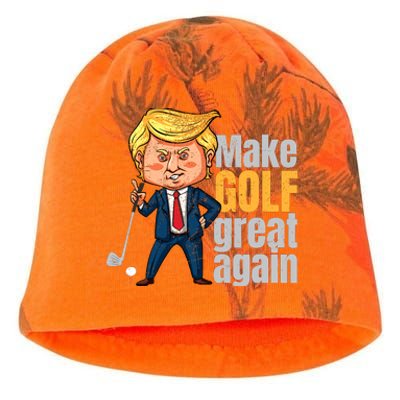 Golfing Protrump Make Golf Great Again Kati - Camo Knit Beanie