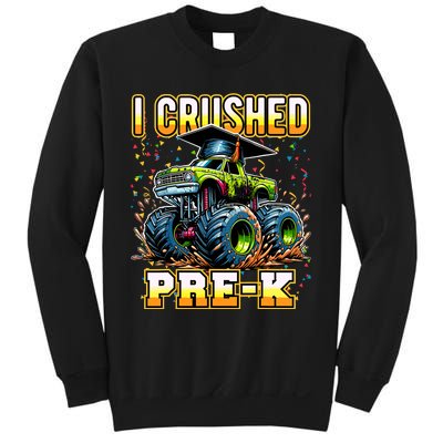 Graduation Prek Monster Truck Boy I Crushed Preschool Grad Sweatshirt