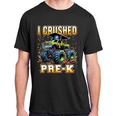 Graduation Prek Monster Truck Boy I Crushed Preschool Grad Adult ChromaSoft Performance T-Shirt