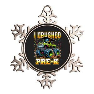 Graduation Prek Monster Truck Boy I Crushed Preschool Grad Metallic Star Ornament