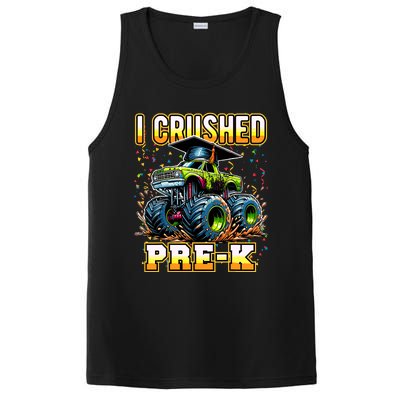 Graduation Prek Monster Truck Boy I Crushed Preschool Grad PosiCharge Competitor Tank