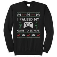 Gamer Paused My Game Ugly Christmas Sweater Sweatshirt